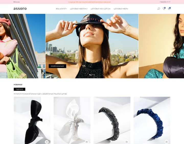 Assorro website design
