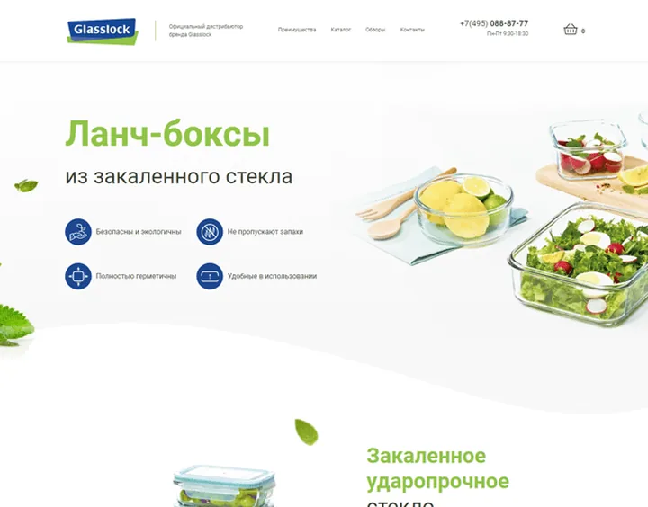 Glasslock website design