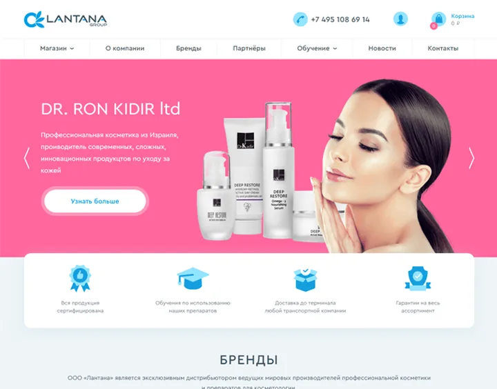 Lantana website design